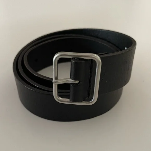 Lucky Brand Stylish Black Leather Belt with Silver Accents Lucky Brand - Brandclub - Lucky Brand Women main image 2